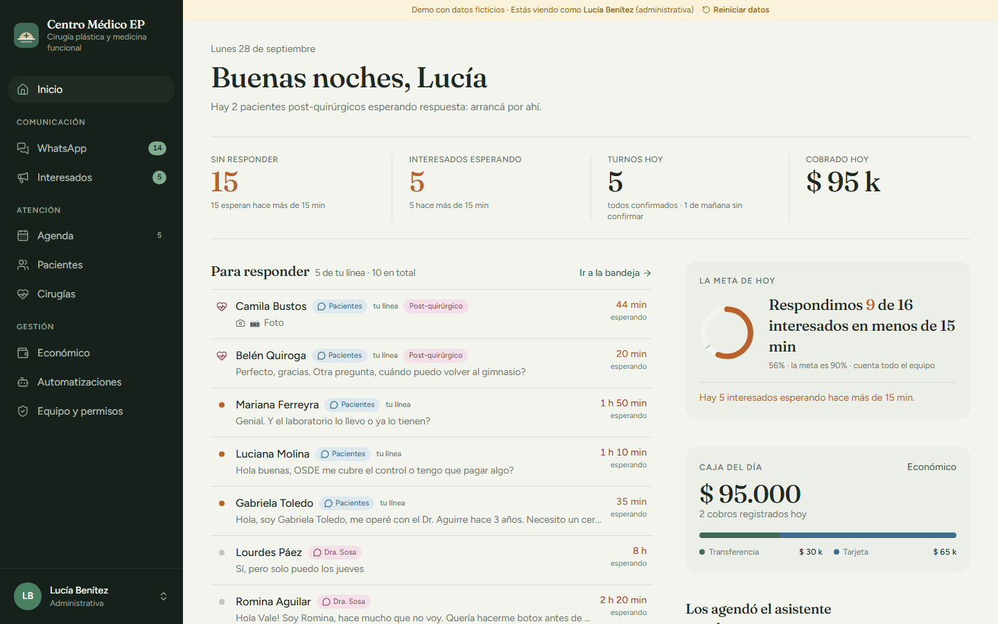 Sistema de gestión para clínicas